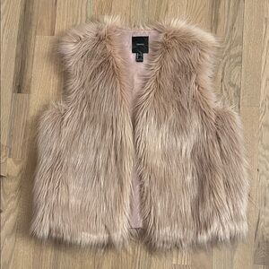 Faux fur vest